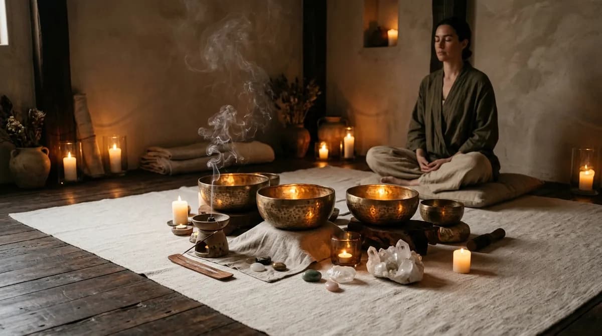Authentic Himalayan Singing Bowls for body placement